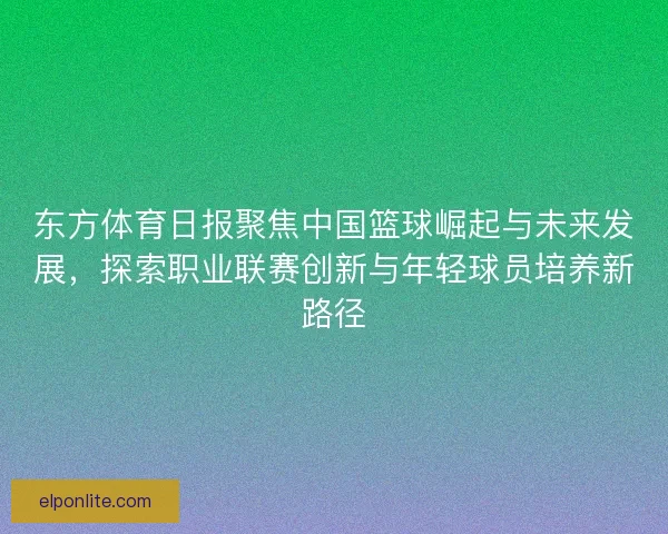 东方体育日报聚焦中国篮球崛起与未来发展，探索职业联赛创新与年轻球员培养新路径